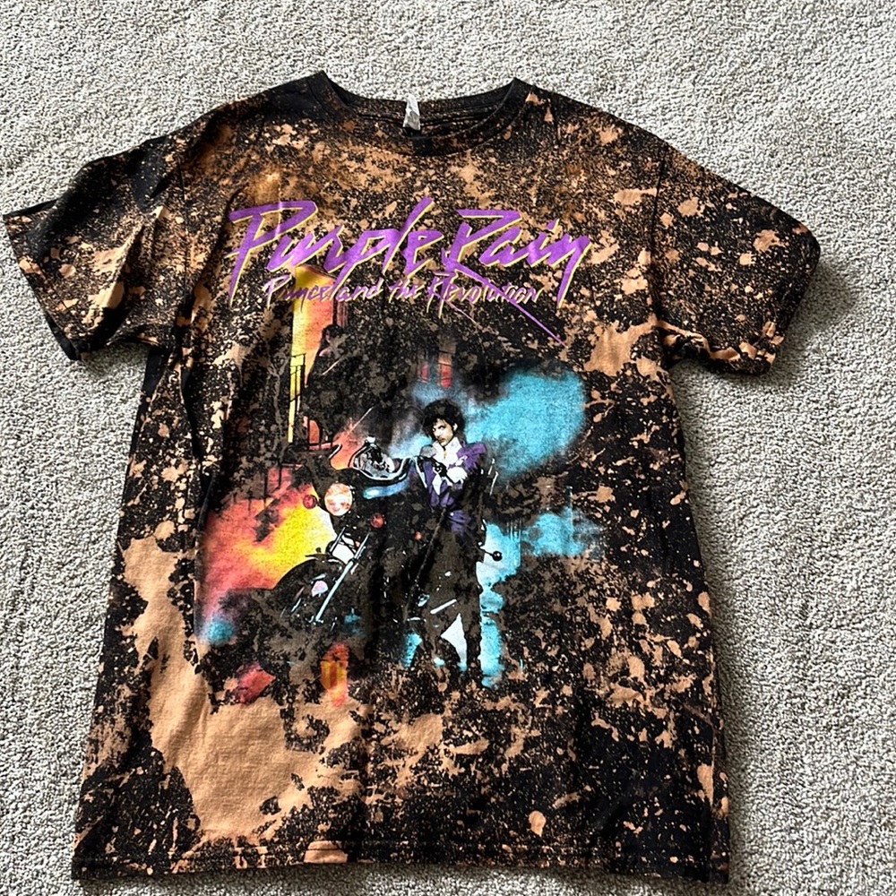Purple Rain acid wash t-shirt